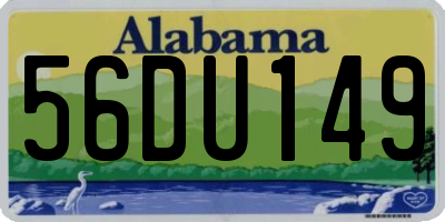 AL license plate 56DU149