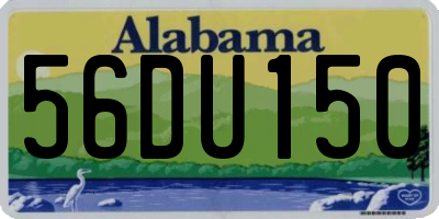 AL license plate 56DU150