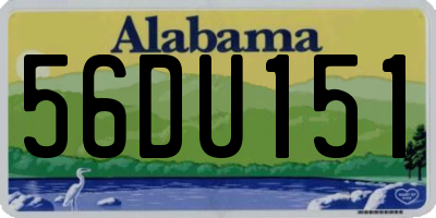AL license plate 56DU151