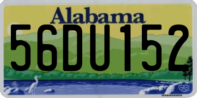 AL license plate 56DU152
