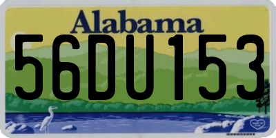 AL license plate 56DU153