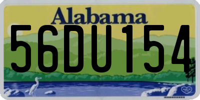 AL license plate 56DU154