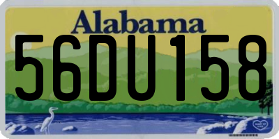 AL license plate 56DU158