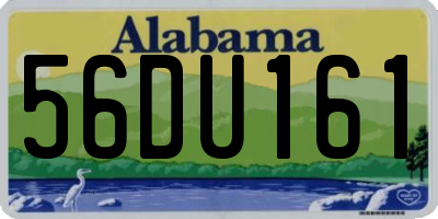 AL license plate 56DU161