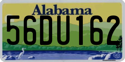 AL license plate 56DU162