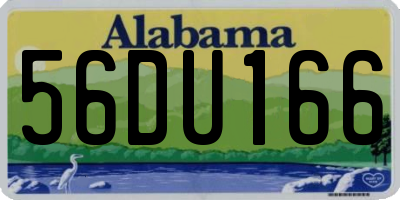 AL license plate 56DU166