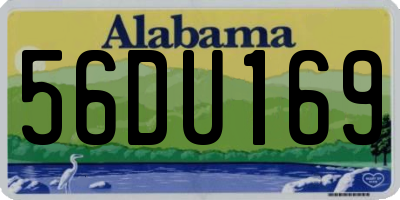 AL license plate 56DU169