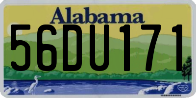 AL license plate 56DU171
