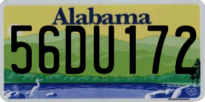 AL license plate 56DU172