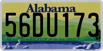 AL license plate 56DU173