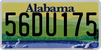 AL license plate 56DU175