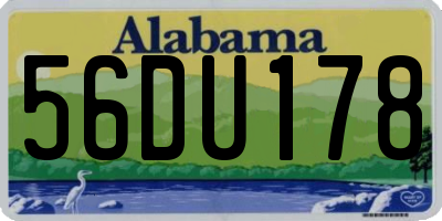 AL license plate 56DU178