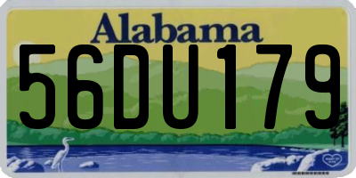 AL license plate 56DU179