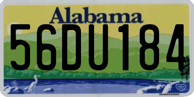 AL license plate 56DU184