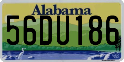 AL license plate 56DU186