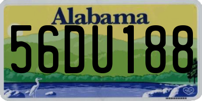 AL license plate 56DU188