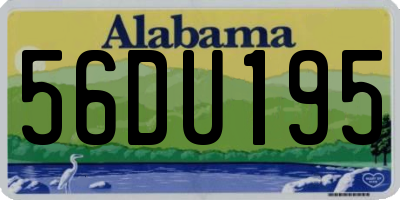 AL license plate 56DU195
