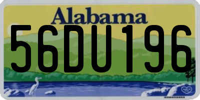 AL license plate 56DU196