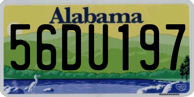 AL license plate 56DU197