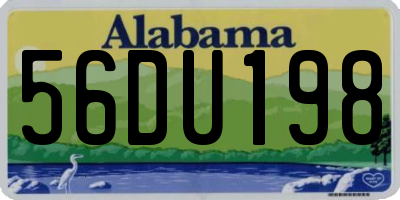 AL license plate 56DU198