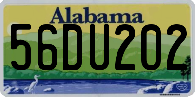 AL license plate 56DU202
