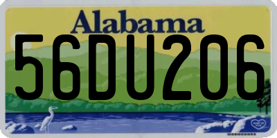 AL license plate 56DU206