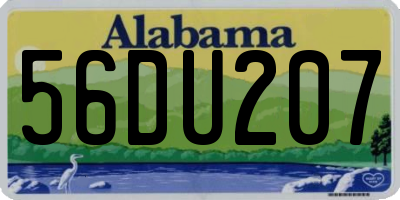 AL license plate 56DU207