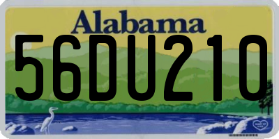 AL license plate 56DU210