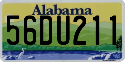 AL license plate 56DU211