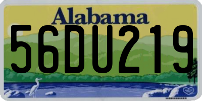 AL license plate 56DU219