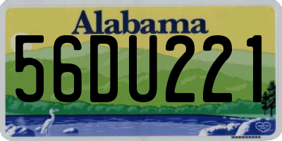 AL license plate 56DU221
