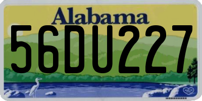 AL license plate 56DU227