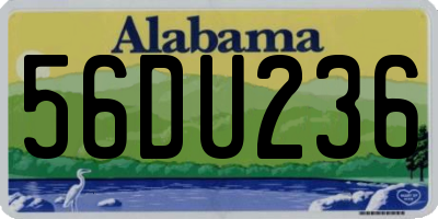 AL license plate 56DU236