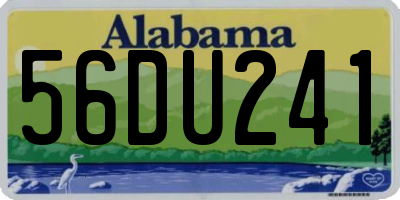 AL license plate 56DU241