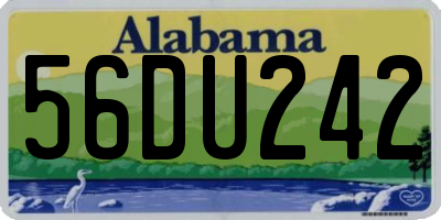 AL license plate 56DU242
