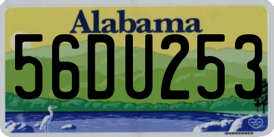 AL license plate 56DU253
