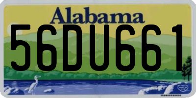 AL license plate 56DU661
