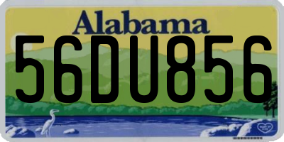 AL license plate 56DU856