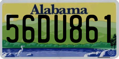 AL license plate 56DU861