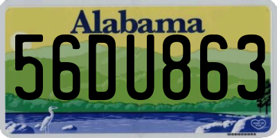 AL license plate 56DU863