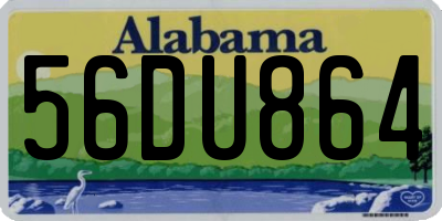 AL license plate 56DU864