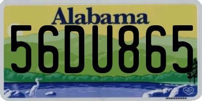 AL license plate 56DU865