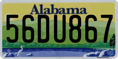 AL license plate 56DU867