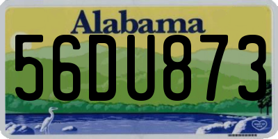 AL license plate 56DU873