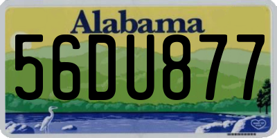 AL license plate 56DU877
