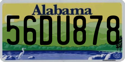 AL license plate 56DU878