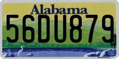 AL license plate 56DU879