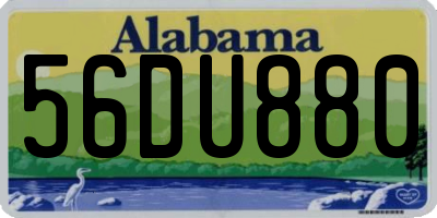 AL license plate 56DU880