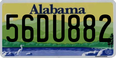 AL license plate 56DU882