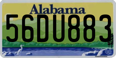 AL license plate 56DU883